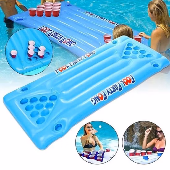Inflatable Beer Pong Table and Pool Float